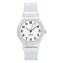 Load image into Gallery viewer, 2019 New Lovers Men Women Watches Fashion Transparent Candy Color Plastic Band Casual Quartz Watches Female Male Wristwatches